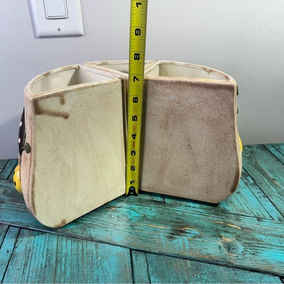 Mushroom Canister Arnels Vintage 70s Divided Canister Missing One Canister & Lid - Picture 7 of 14